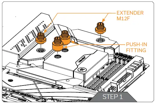 ekwb Z690 EK-Quantum Momentum VRM Bridge ROG Maximus-5