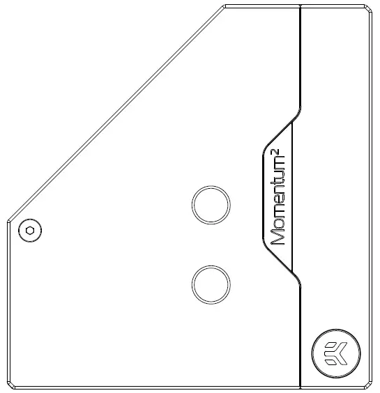 ekwb Z690 EK-Quantum Momentum VRM Bridge ROG Maximus