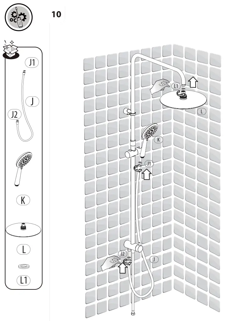 SENSEA Redondo WO Thermostatic Shower Column fig11