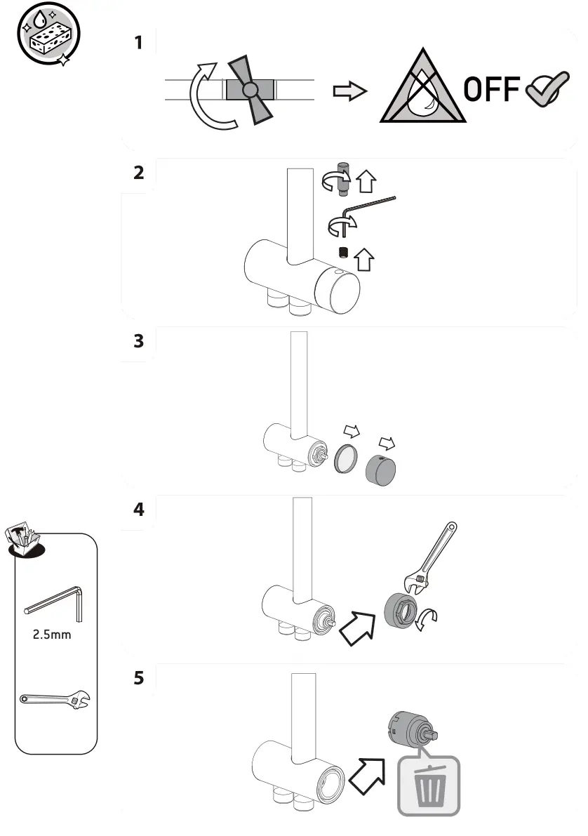 SENSEA Redondo WO Thermostatic Shower Column fig15