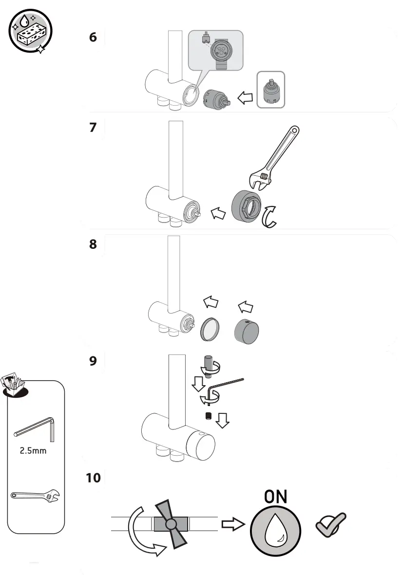 SENSEA Redondo WO Thermostatic Shower Column fig16