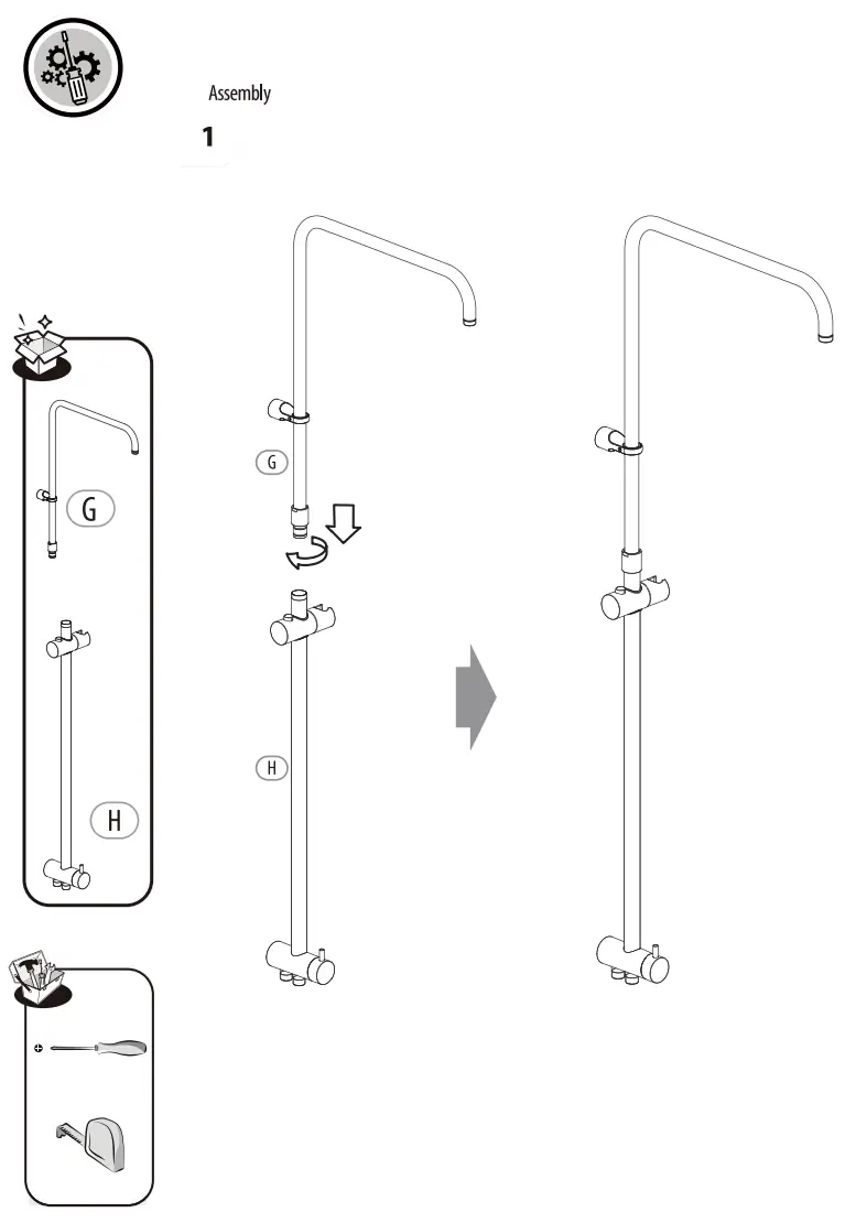 SENSEA Redondo WO Thermostatic Shower Column fig2