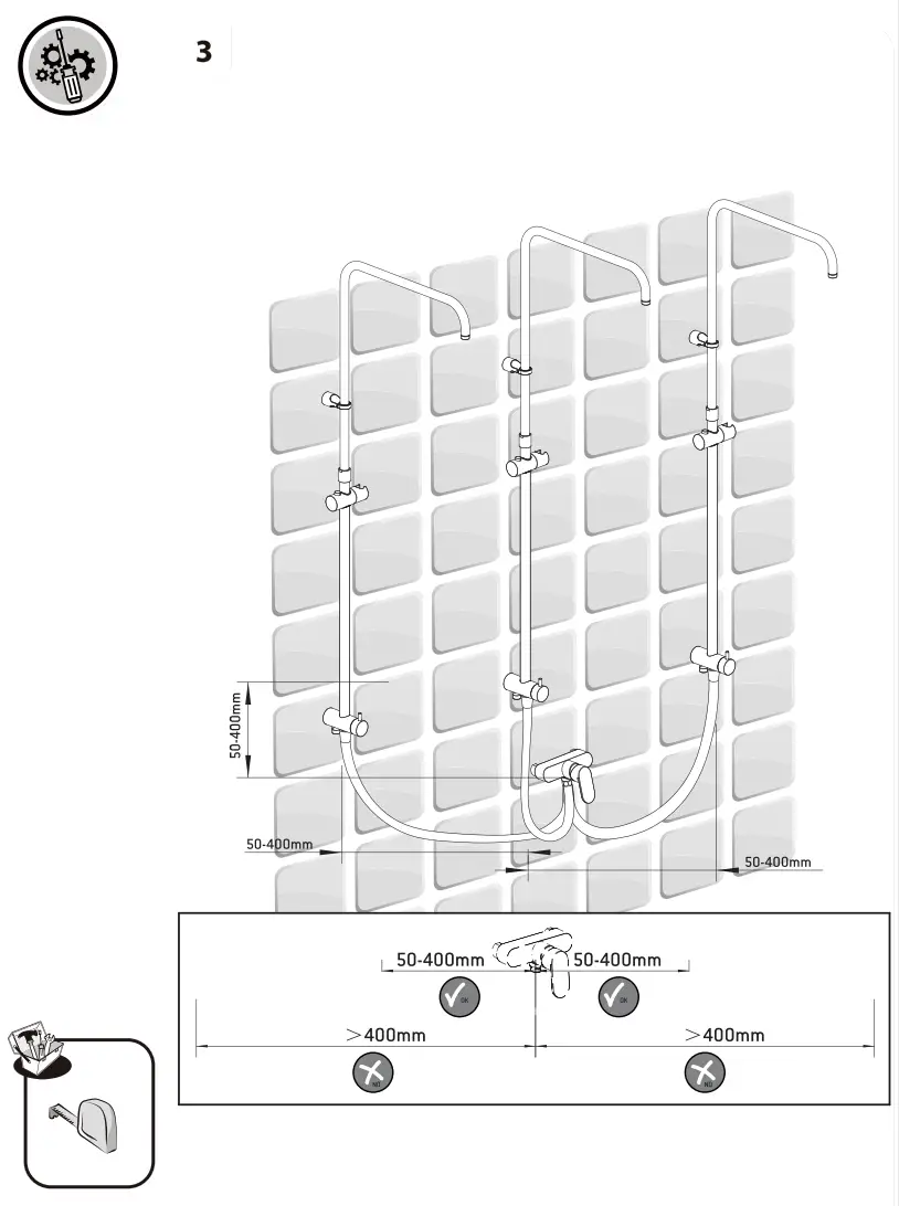 SENSEA Redondo WO Thermostatic Shower Column fig4