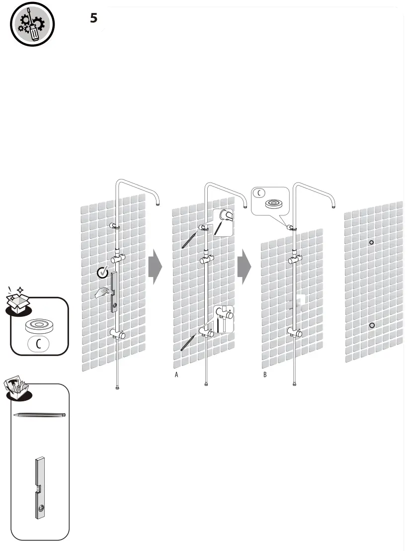 SENSEA Redondo WO Thermostatic Shower Column fig6