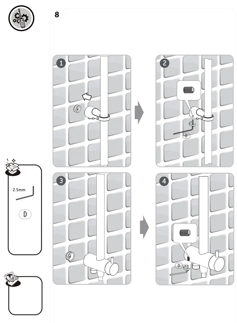 SENSEA Redondo WO Thermostatic Shower Column fig9
