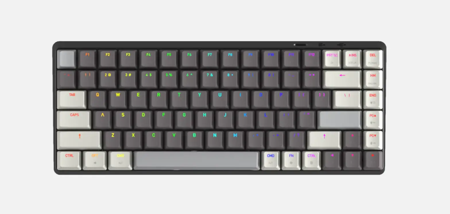 Azio Cascade Wireless Backlit 75 Percent Hot Swappable Mechanical Keyboard User Guide