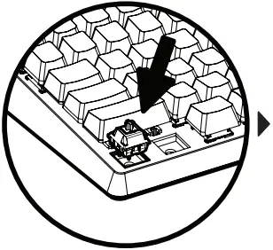 AZIO CASCADE Wireless Backlit 75 Percent Hot Swappable Mechanical Keyboard 3