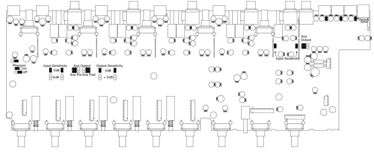 ecler eSAM603 Analogue Mixer - JUMPERS