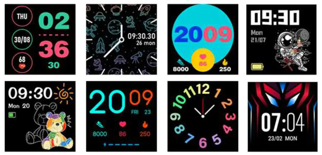 Livoo TEC617 Smartwatch - Clock display