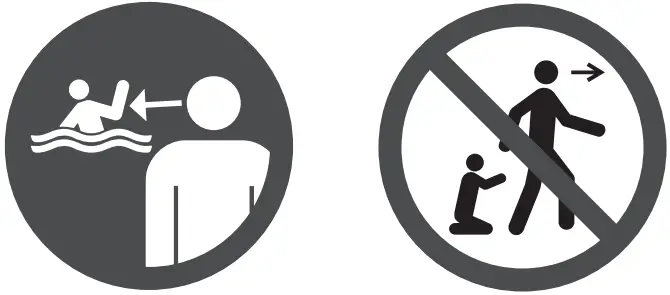 drowning hazard icon