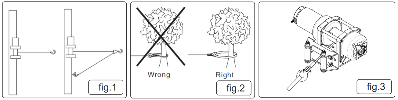 SEALEY ATV1000W 12V ATV Winch 1000KG Line Pull - Fig1