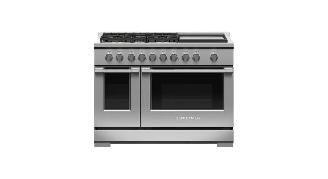 Fisher Paykel Rgv3-485gd-n 48 Inch Gas Range 5 Burners With Griddle User Guide
