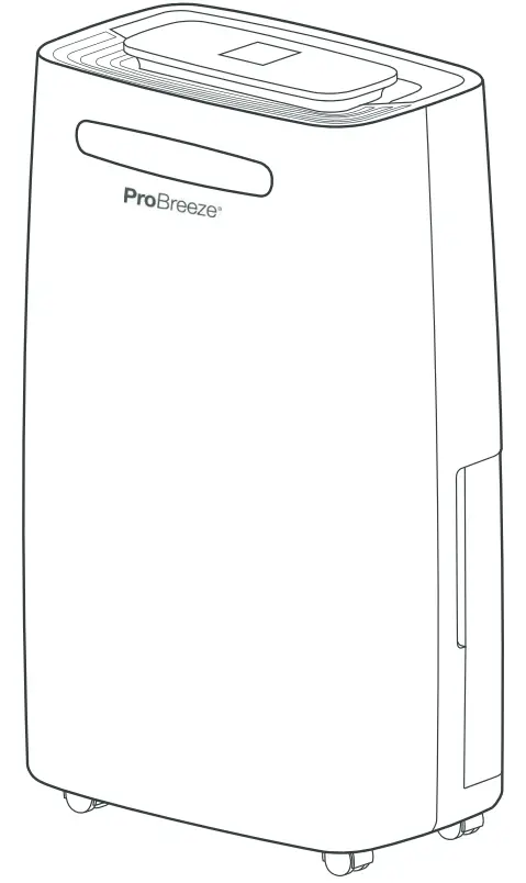 ProBreeze PB-08-US 50PT Compressor Dehumidifier