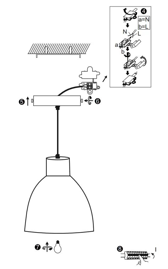 LeuchtenDirekt 995804 SAMIA SAMIA 2 Light Black and Wood Adjustable Wall and Ceiling Light - fig 1