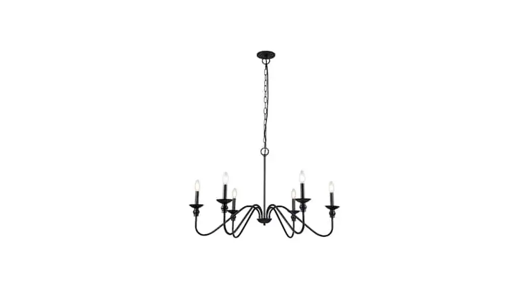 Dainolite Cln-266c Clayton 6-light Aged Brass Modern/contemporary Chandelier Instruction Manual