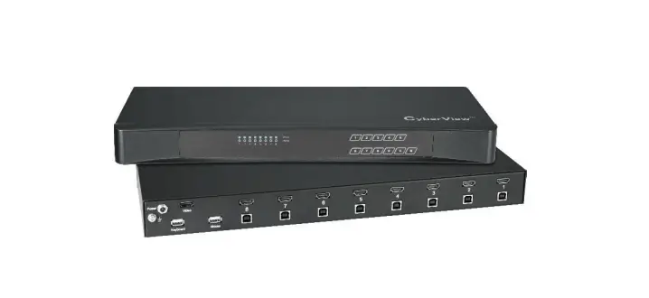 Cyberview Cv-801d 8-port 2k 60hz Kvm Switch User Manual Cyberview Cv-801d 8-port 2k 60hz Kvm Switch User Manual