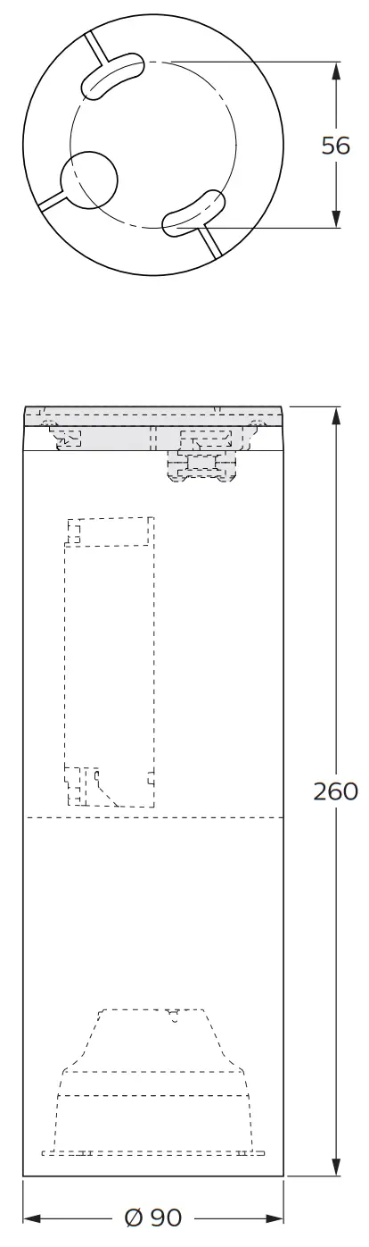 PHILIPS MS S-P Series Surface Mounted Pendants fig 2