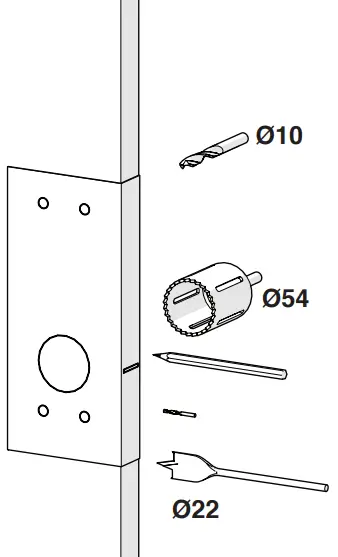 gainsborough Trilock Urban Aurora Entry Set - Figure 1