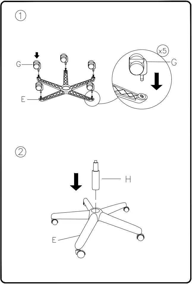 ASHLEY H220-05A Office Chairs - FIG 1