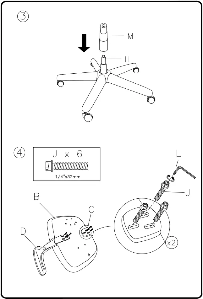 ASHLEY H220-05A Office Chairs - FIG 2