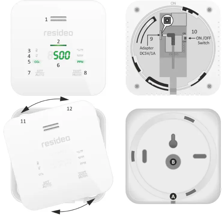 resideo R200C2 A R200 Monitor - Product Overview 1