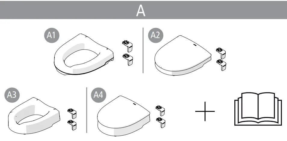 etac My Loo Fixed Toilet Seat - FIGURE 1
