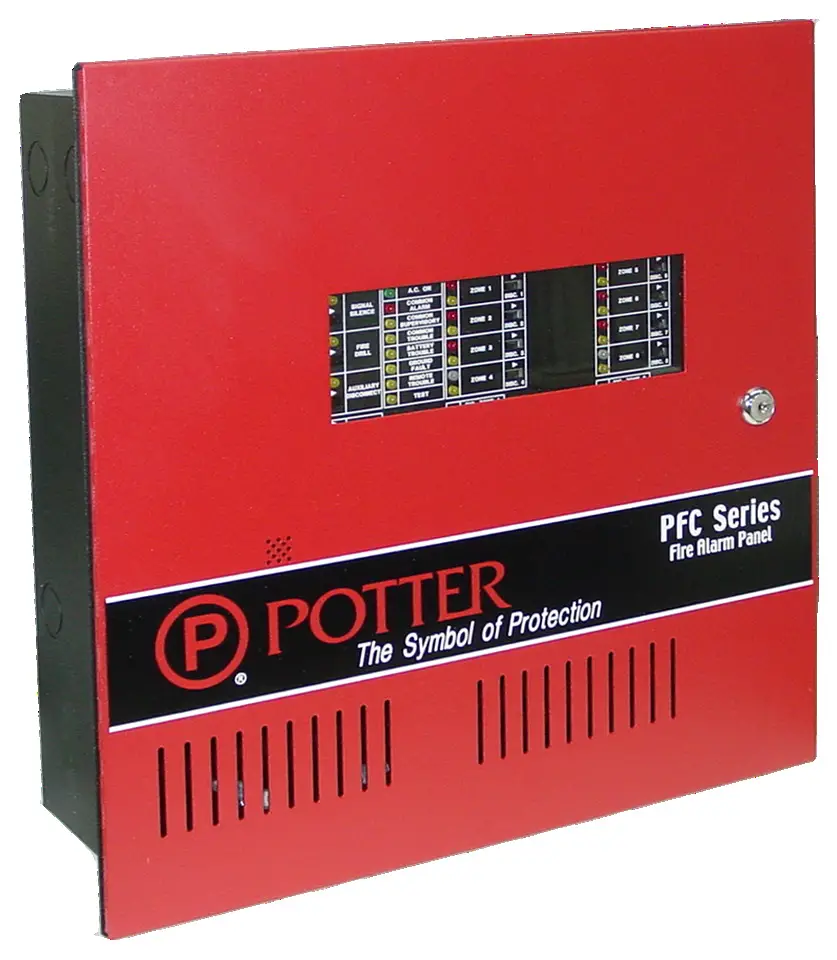POTTER PFC 5008 Fire Alarm Control Panel - cover