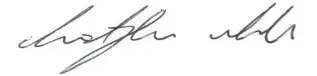 Authorised Signature Chris Walsh