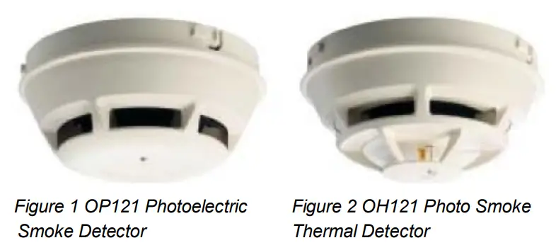 SIEMENS OP121 Photoelectric Smoke Detector and Photo Smoke-Thermal Detector - fig 1
