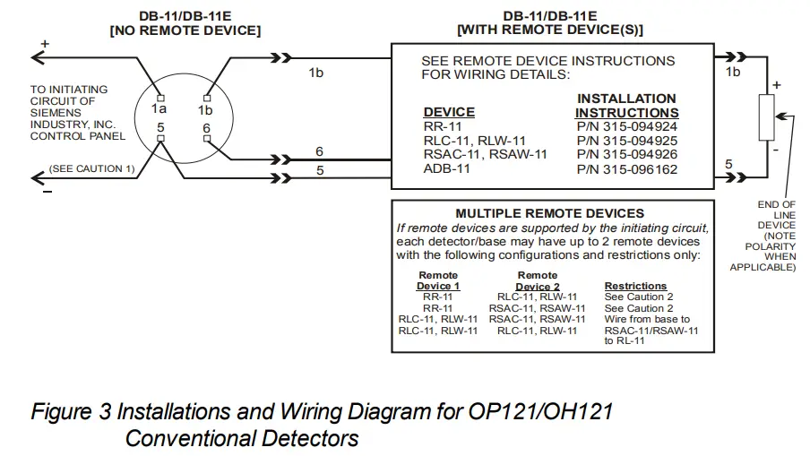 SIEMENS OP121 Photoelectric Smoke Detector and Photo Smoke-Thermal Detector - fig 2