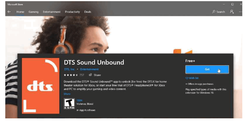 HYPERX HHSC1C-CG-BK-G Cloud Core Wireless - “DTS Sound Unbound” app