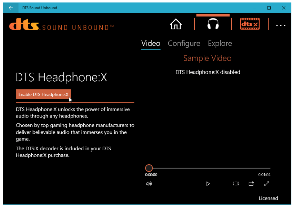 HYPERX HHSC1C-CG-BK-G Cloud Core Wireless - DTS Sound Unbound