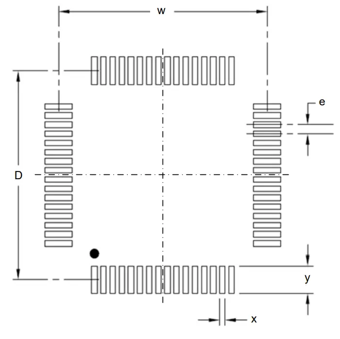 HOLTEK QFP Series Recommended Footprints - QFP