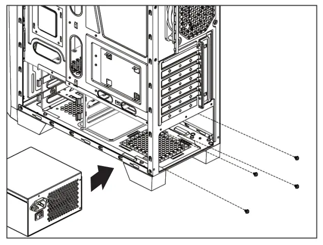 AeroCool Cylon Tempered Glass RGB White - PSU