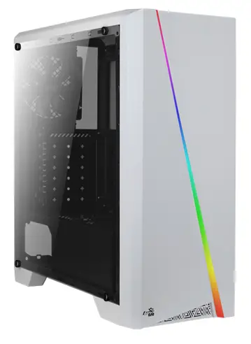 AeroCool Cylon Tempered Glass RGB White