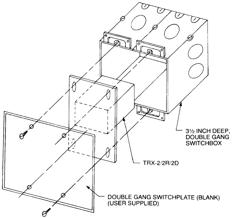 SIEMENS TRX 2 Addressable Interface Modules - MOUNTING THE TRX-2 2R 2D