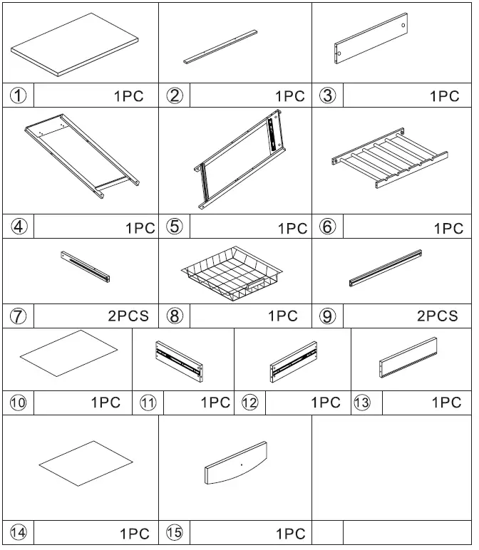 Kmart 43150809 MED Grey Bench Prep Trolley 2