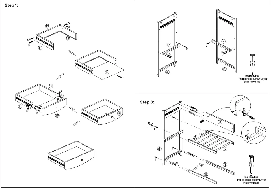 Kmart 43150809 MED Grey Bench Prep Trolley 4