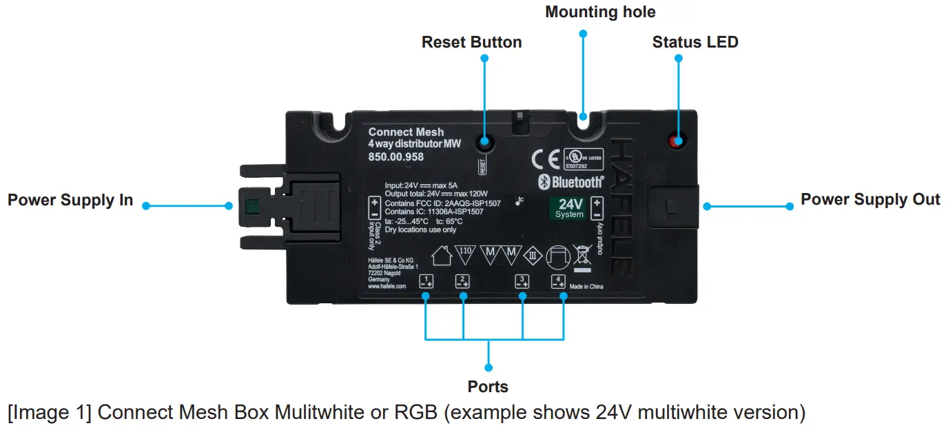 HAFELE Connect Mesh Eco Set Box RGB or Multiwhite and Remote Control - Connect Mesh Box