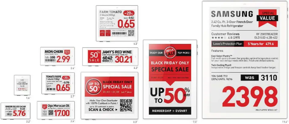 Samsung SWB-T30 SOLUM NEWTON Electronic Shelf Label A1