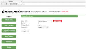 IOGEAR Wireless Configuration - MAC Search