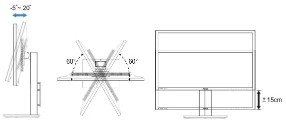 ASUS PB279 Series LCD Monitor - Adjusting the monitor