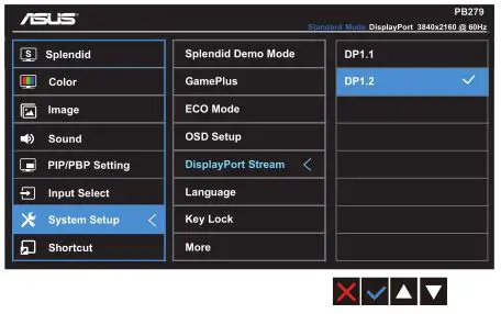 ASUS PB279 Series LCD Monitor - DisplayPort Stream