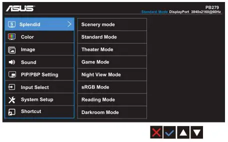 ASUS PB279 Series LCD Monitor - Splendid