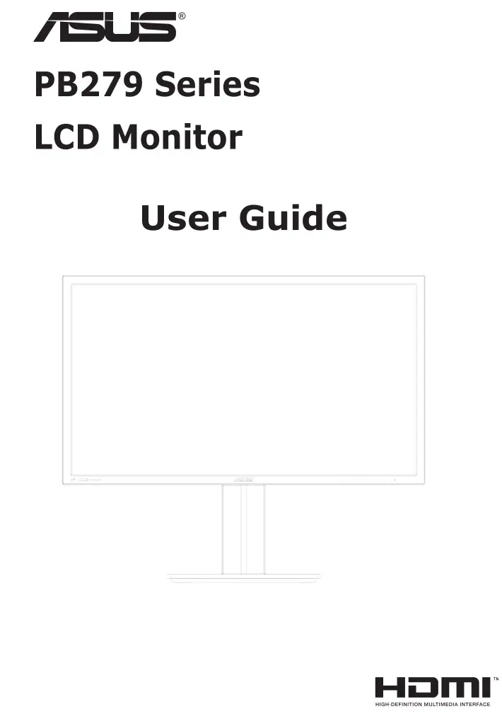 ASUS PB279 Series LCD Monitor User Guide
