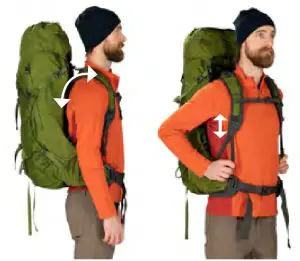 OSPREY AETHER Plus 100 Backpacking Pack-- CHECK HARNESS FIT