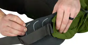 OSPREY AETHER Plus 100 Backpacking Pack--HIPBELT ADJUSTMENT
