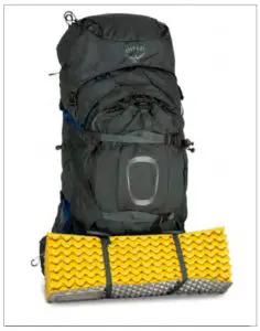 OSPREY AETHER Plus 100 Backpacking Pack-- SLEEPING PAD STRAPS