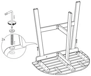 IKEA ASKHOLMEN Table for Wall Outdoor--AVERTI