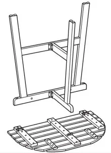 IKEA ASKHOLMEN Table for Wall Outdoor--AVERTIS